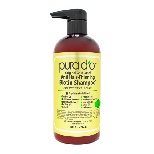 pura dor original gold label anti thinning biotin shampoo