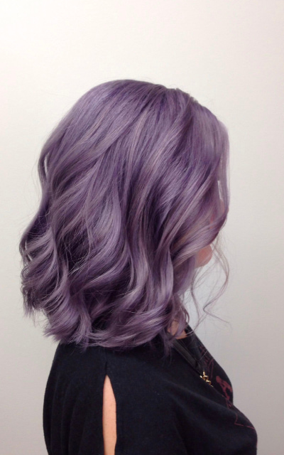 Purple Beach Hair Love