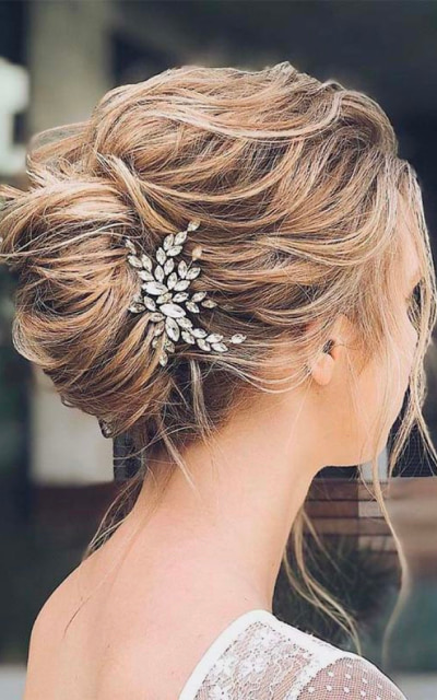 Timeless French Twist wedding hairstyle